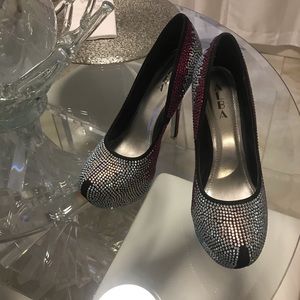 Rhinestone ladies heels